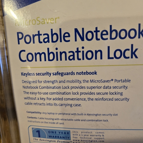 Portable Notebook Combination Lock - Picture 4 of 6